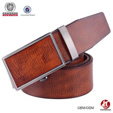 Moda luxo vermelho full grain cintos de couro para o homem